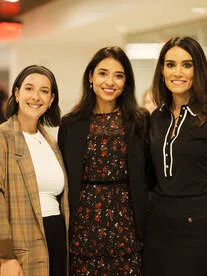 Three guests together at the 2025 Networking for a Cause event