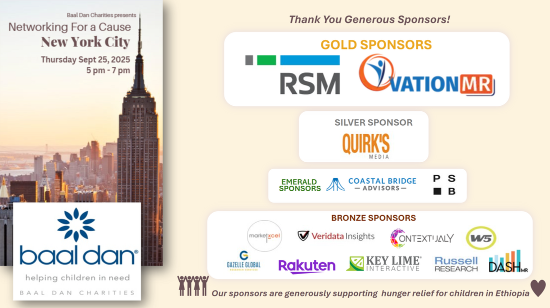 2025 sponsors: RSM, OvationMR, Quirk's Media, Coastal Bridge Advisors, PSB, Market Xcel, Veridata Insights, Contextually, W5, Gazelle Global, Rakuten, Key Lime Interactive, Russell Research and DashMR